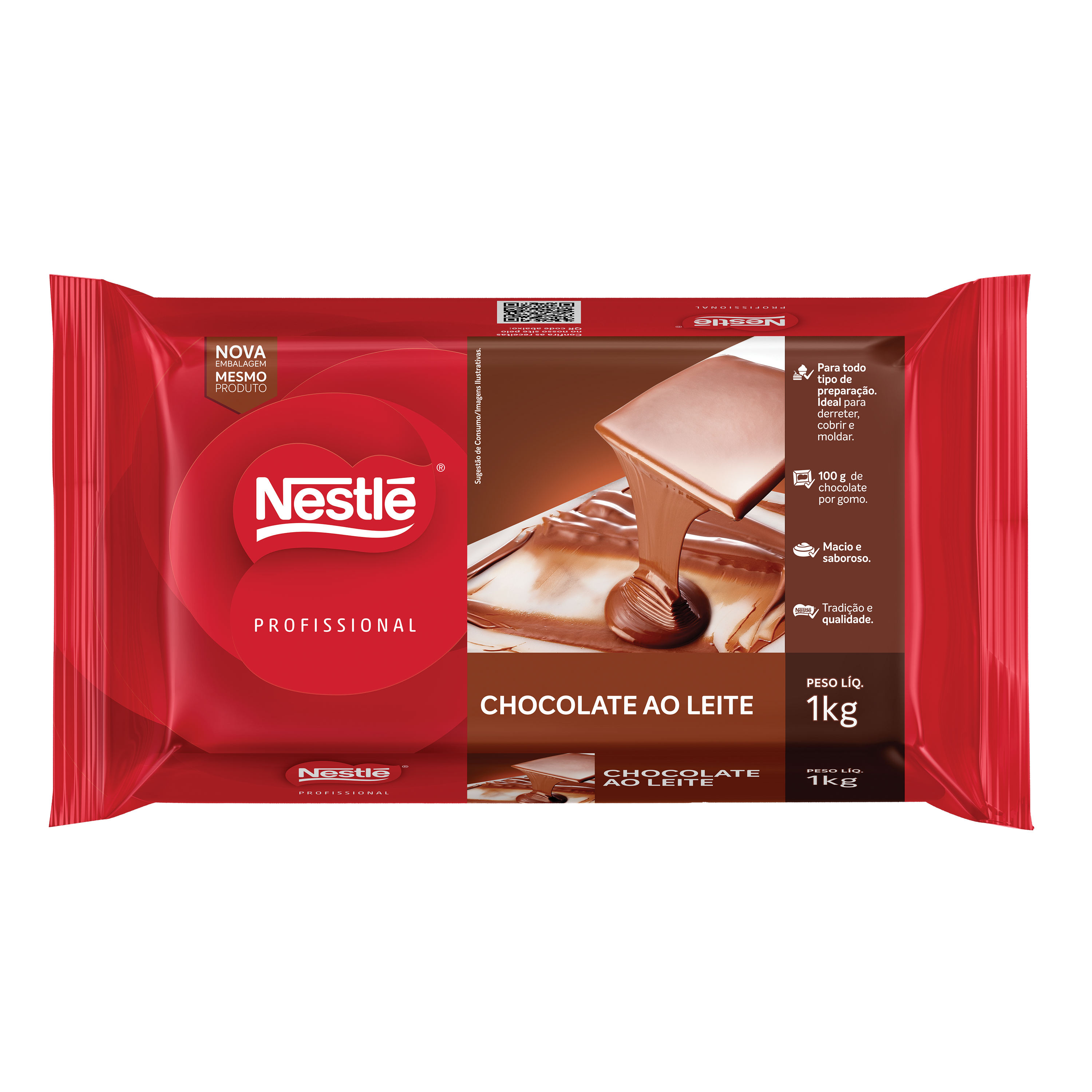 Embalagem Produto Barra de Chocolate 1kg ao Leite NESTLÉ