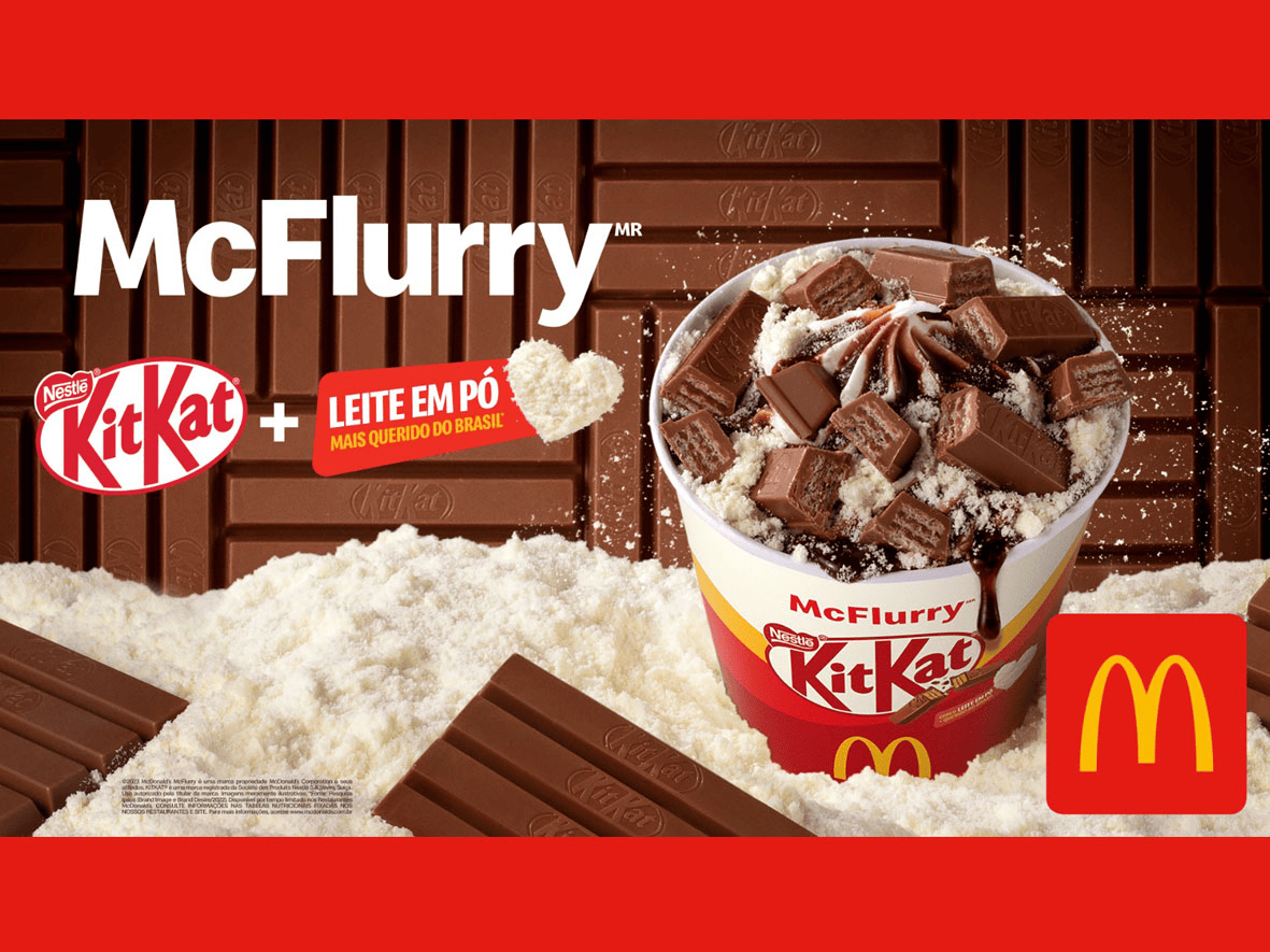 Novo Sabor McFlurry KitKat com Leite em Pó