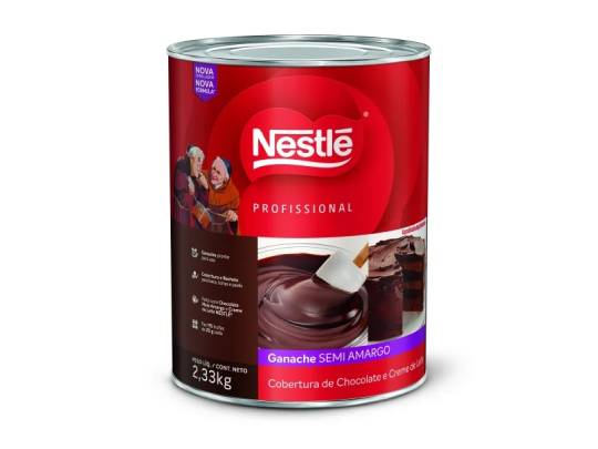 Lata de Ganache Meio Amargo DOIS FRADES® 2,33kg
