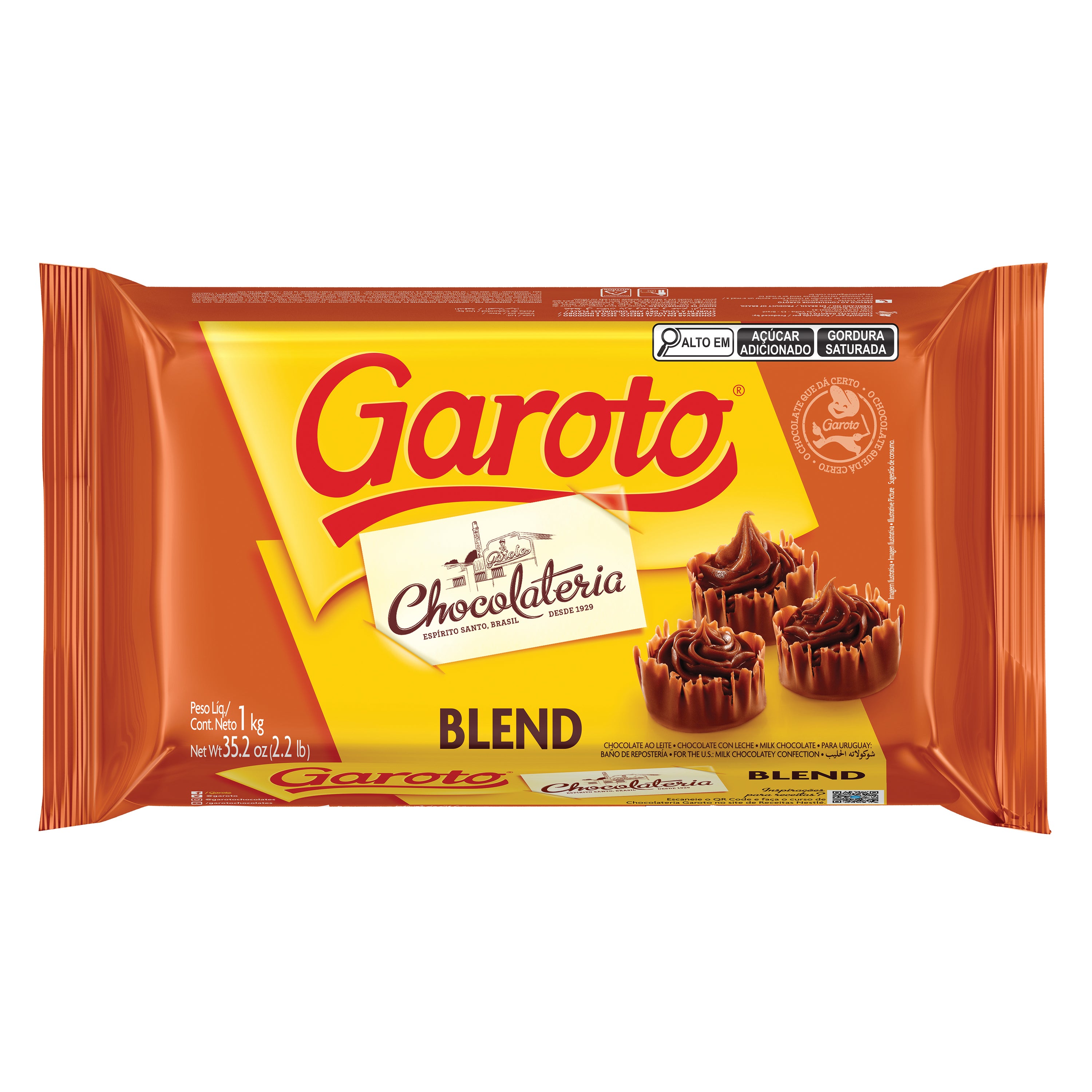 Barra de Chocolate Blend Garoto 1KG