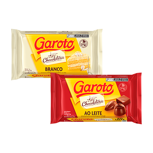 Barras de chocolate garoto profissional