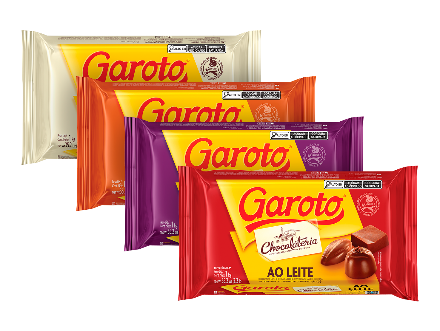 Barras de Chocolate Garoto