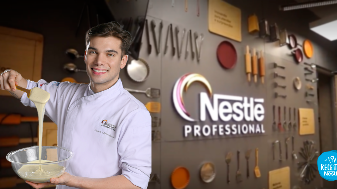 Garoto e Nestlé - Páscoa com Profissionalismo. Profissional utilizando de produtos nestlé professional para produção.