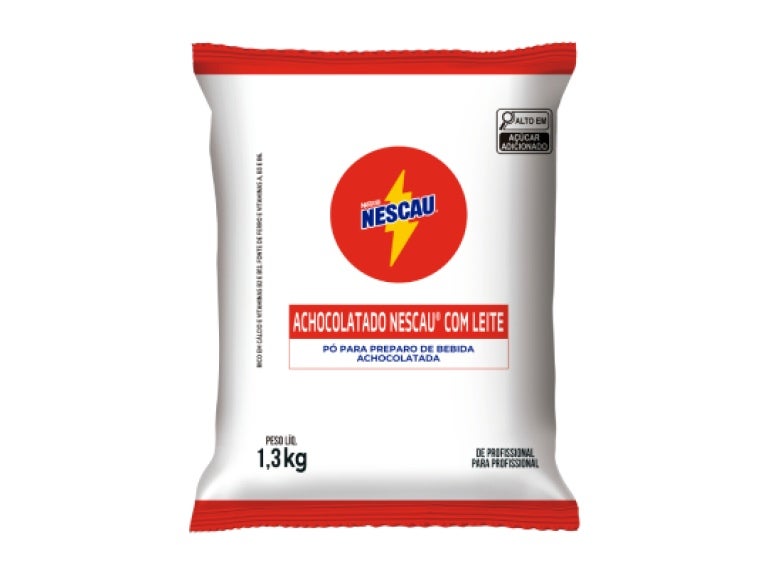 Embalagem do achocolatado Nescau