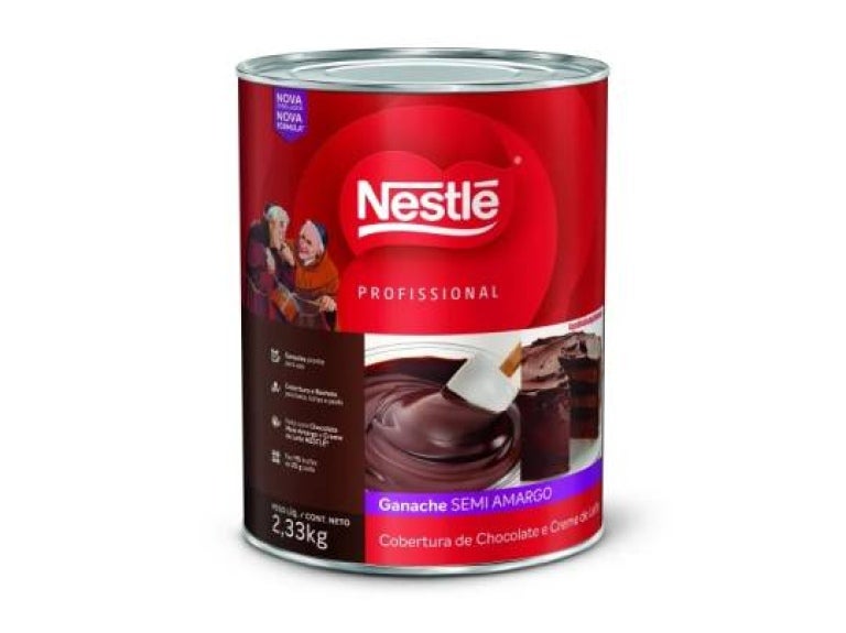 Lata de Ganache Meio Amargo DOIS FRADES® 2,33kg