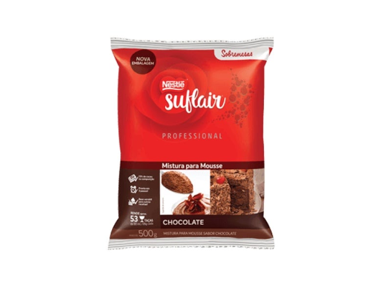 Mistura para Mousse Sabor Chocolate Suflair 500g