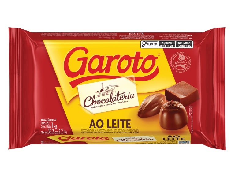 Barra de Chocolate ao Leite Garoto 1KG Ideias para Páscoa