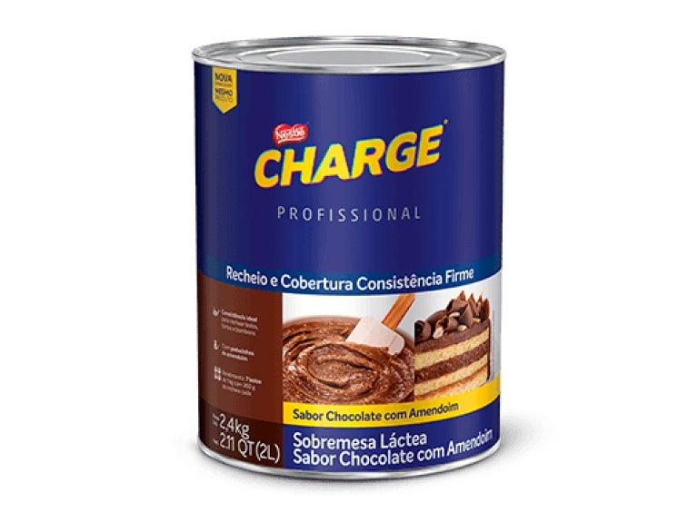 Lata de Recheio e Cobertura CHARGE® 2,4kg