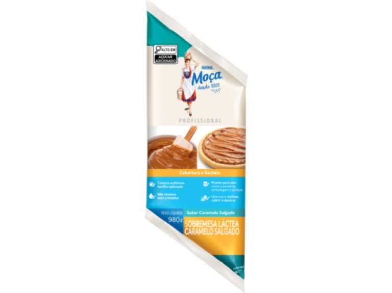Bag de Recheio de Caramelo Salgado Nestlé 980g - Moça
