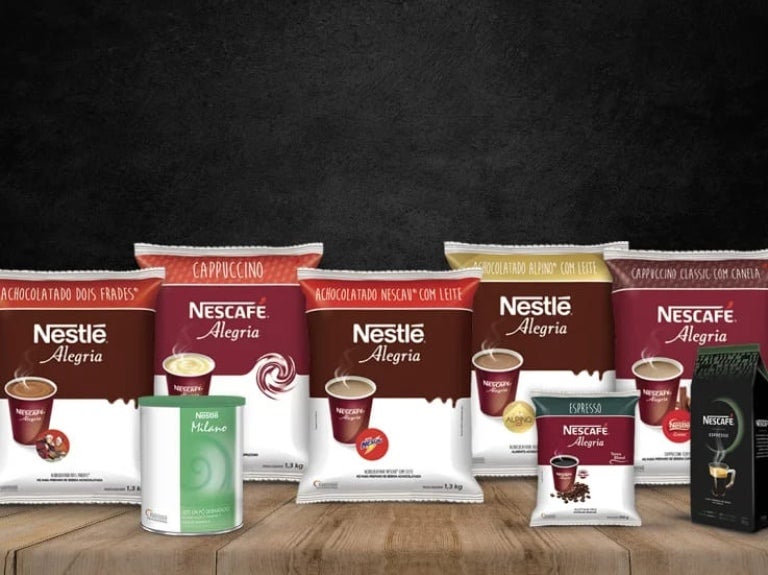 Porfólio de insumos para máquinas de café Nescafé