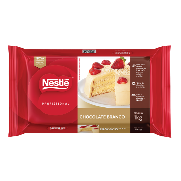 Barra de Chocolate Branco 2,1kg Ideias para Páscoa