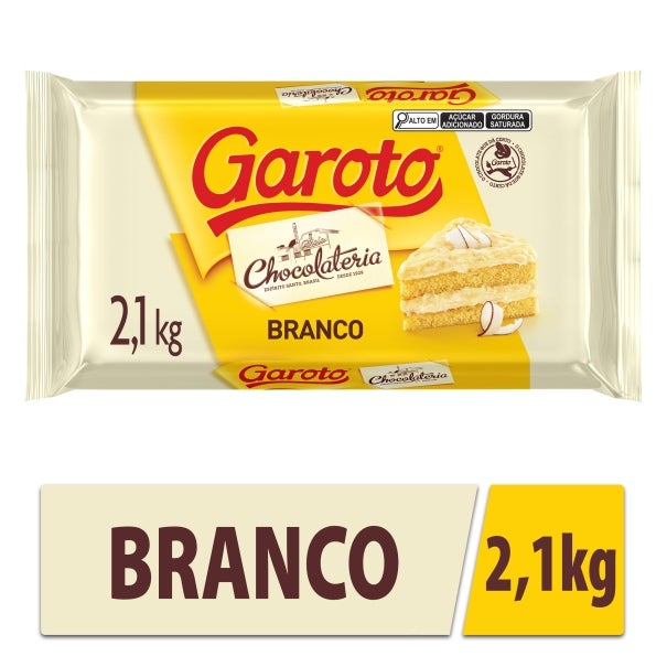 Barra de Chocolate Branco 2,1KG Garoto