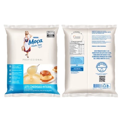 Bag de Leite Condensado Profissional Moça 3kg