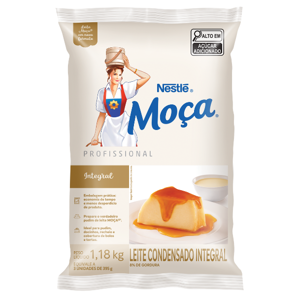 O Leite Condensado MOÇA® é o mais tradicional e reconhecido no mercado, tanto que a marca virou sinônimo de leite condensado.