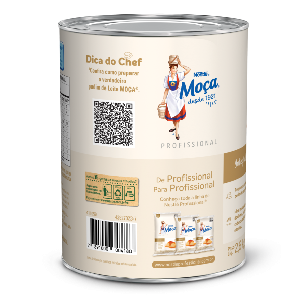 Lata de Leite Condensado Grande 2,6kg MOÇA®