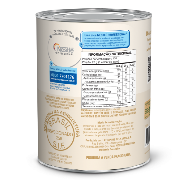 Lata de Leite Condensado Grande 2,6kg MOÇA®