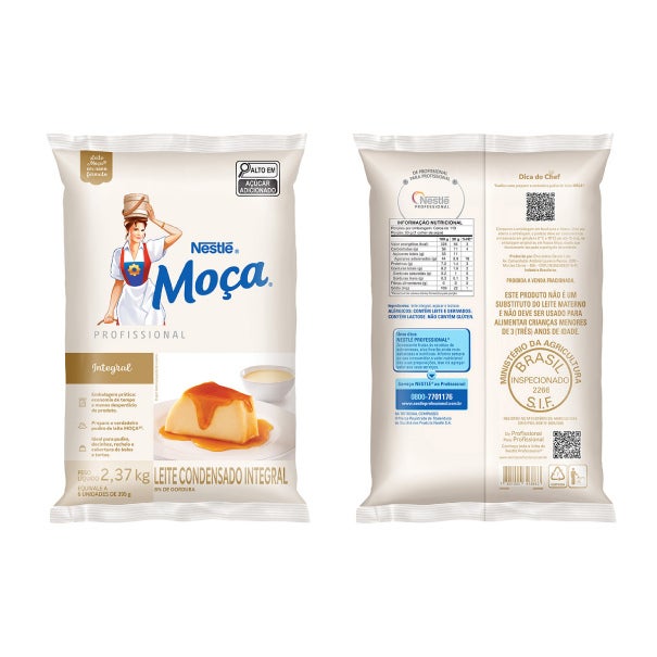 Bag de Leite Condensado Integral MOÇA® 1,18kg