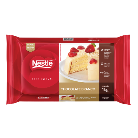 Barra de Chocolate Branco 2,1kg Ideias para Páscoa
