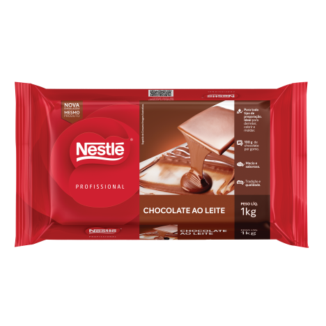 Embalagem Produto Barra de Chocolate 1kg ao Leite NESTLÉ