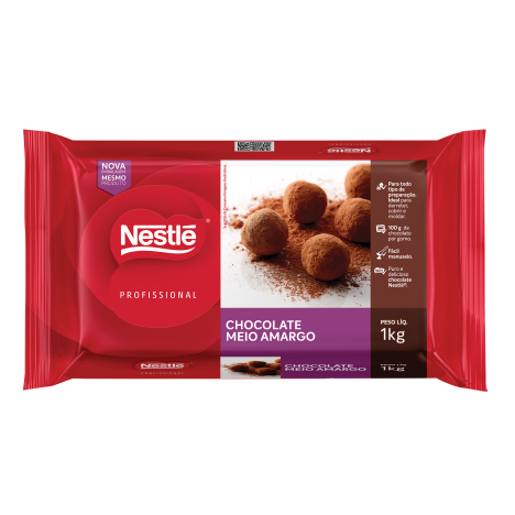 Barra de Chocolate Meio Amargo Ideias para Páscoa