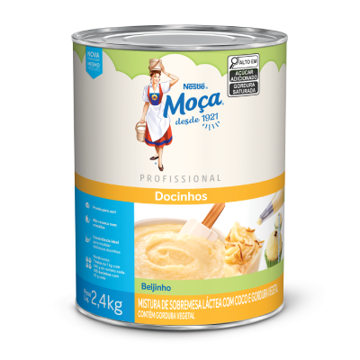 Lata de Docinho Sabor Beijinho Moça 2,4kg
