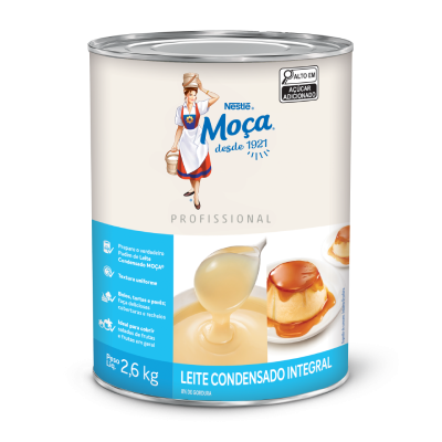 Lata de Leite Condensado Grande 2,6kg Moça