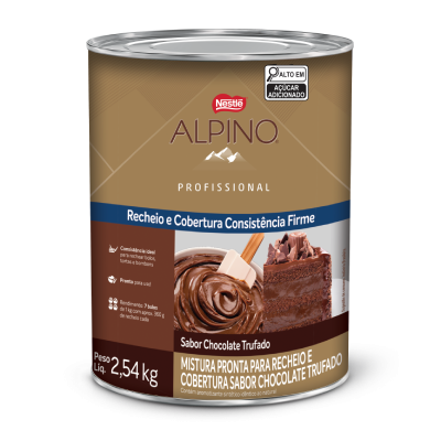 Lata de Recheio e Cobertura Chocolate Alpino  2,54Kg