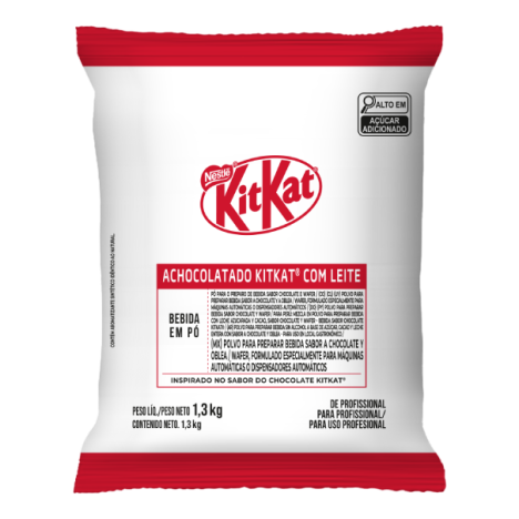 Frente da embalagem do Chocolate KitKat para máquinas de café e bebidas - Nestlé Professional