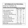 Barra de Chocolate Branco Garoto 2,1KG Tabela Nutricional