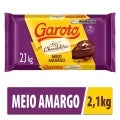 Barra de Chocolate Garoto Meio Amargo 2,1kg Garoto