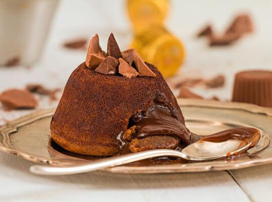 Petit Gâteau feito com ALPINO