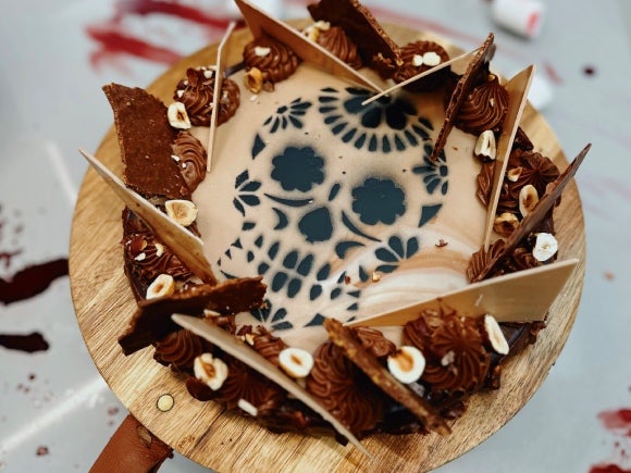 Torta de Caramelo Salgado de Halloween