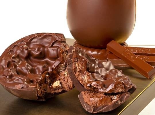 Ovo de Páscoa feito com KitKat