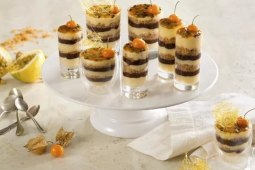 Pavê de Maracujá e Chocolate Com Crumble de Coco