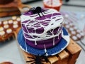 Bolo chocolate de Halloween Armadilha das Aranhas