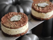 Discos Praliné Recheados com Mousse de Maracujá e Hortelã