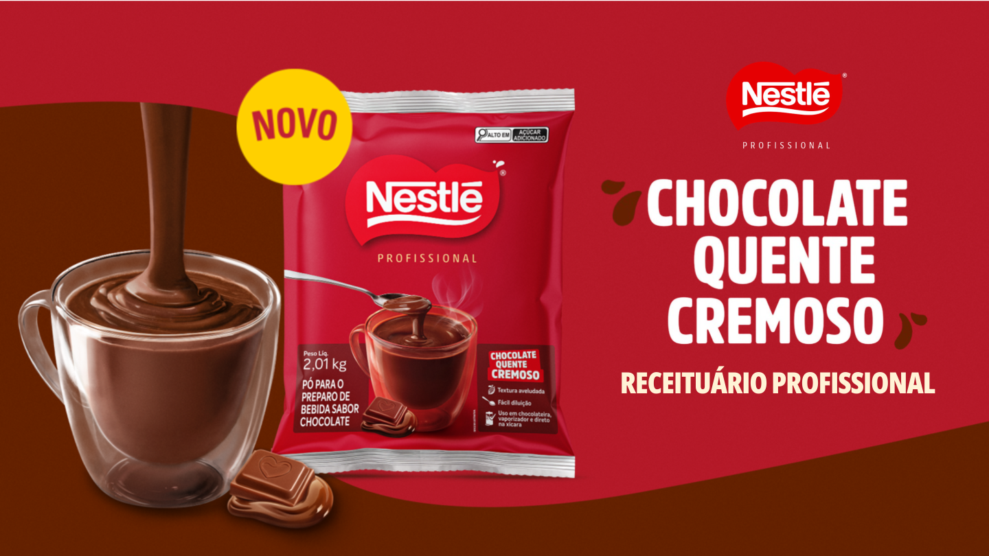 Nestlé Chocolate Quente Cremoso - Receituário Profissional