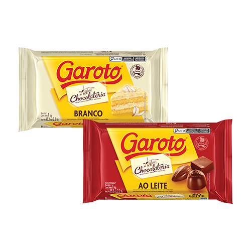 Barras de chocolate garoto profissional